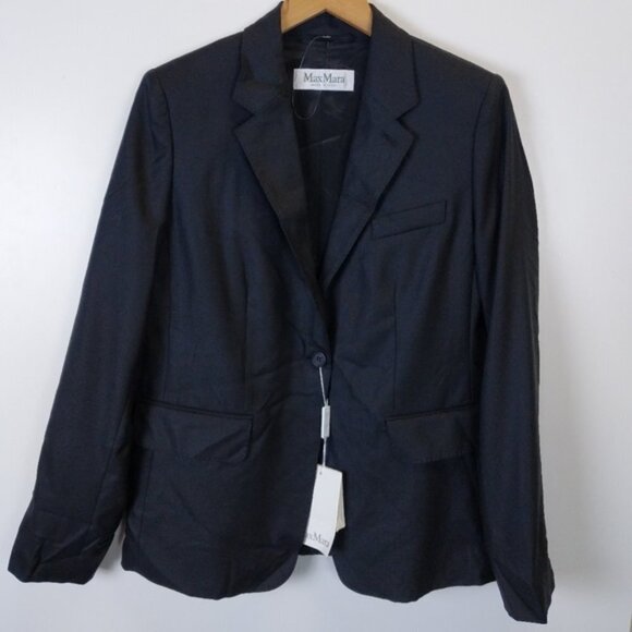 Max Mara Certosa Stretch Wool & Silk Jacket - Picture 3 of 8
